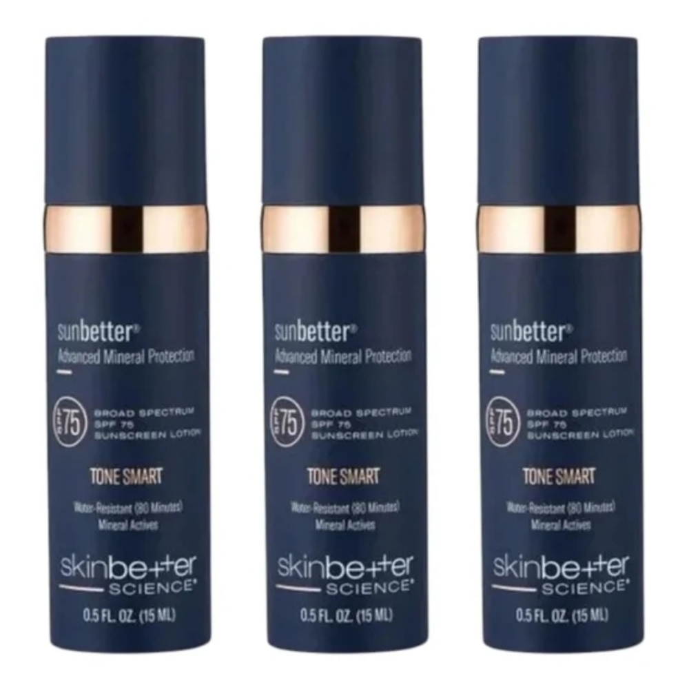 Skinbetter Science Sunbetter Tone Smart SPF 75 Sunscreen Lotion - 3 Pack